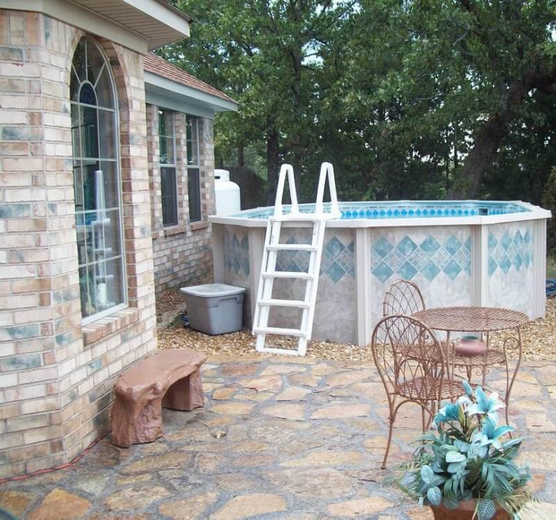 installed above ground pool